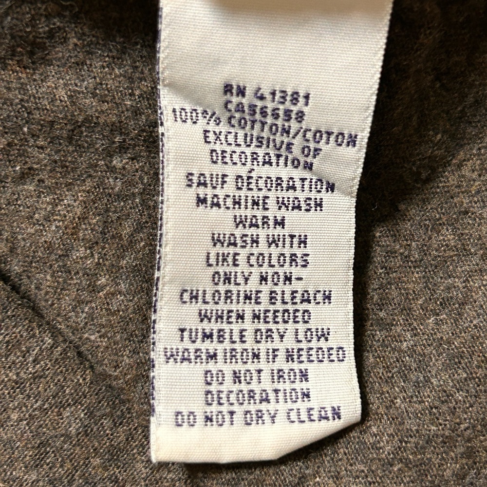 Polo Ralph‎ Lauren Charcoal Gray Long Sleeve V-Neck Shirt Men’s XL Red Pony Logo - Picture 6 of 7